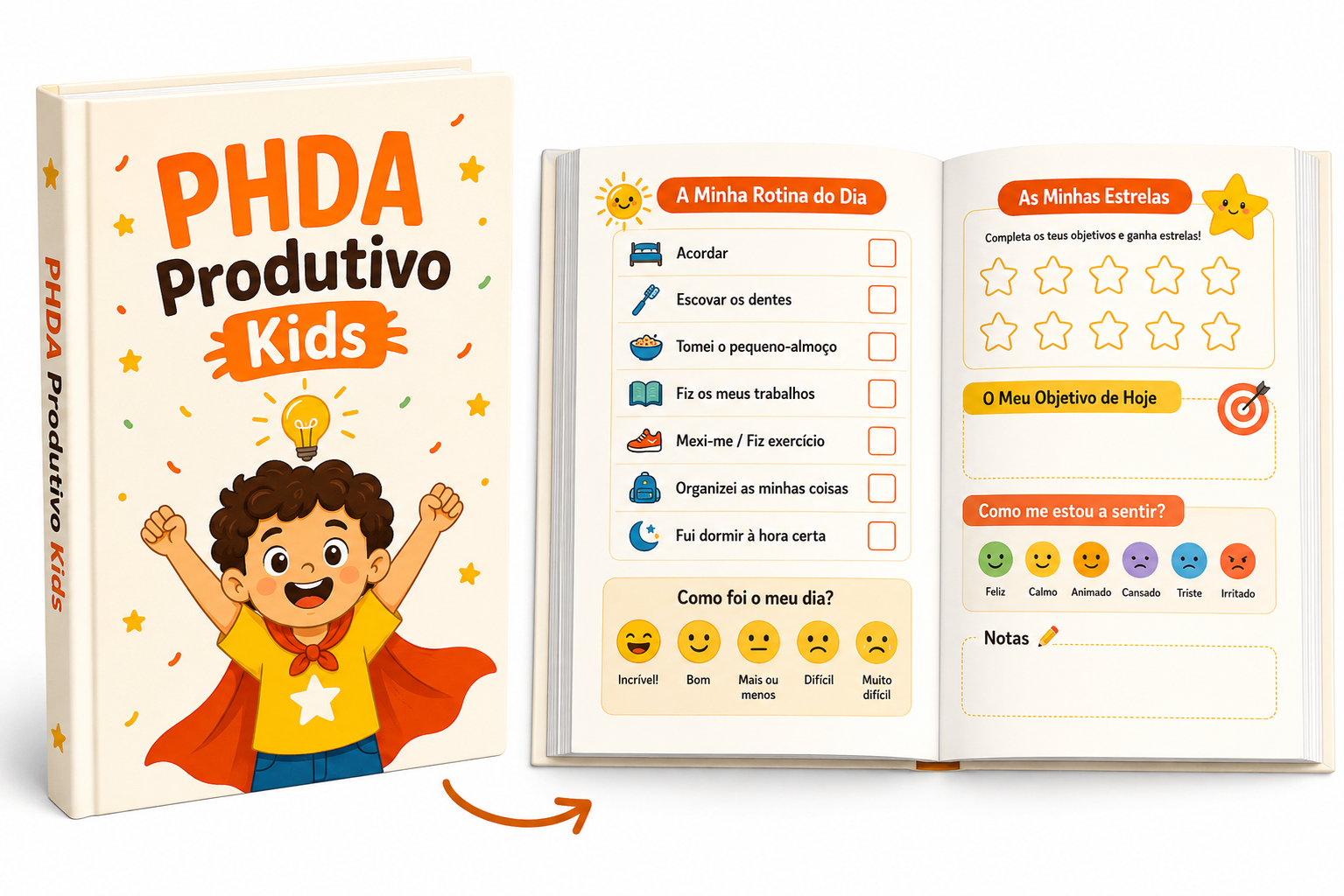 Planner PHDA Produtivo Kids